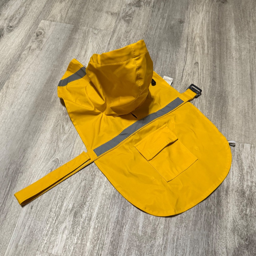 Pet rain coat size XS super cute yellow